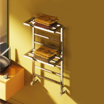 Reina Elvina 2 Designer Heated Towel Rail 1000mm H x 500mm W Chrome