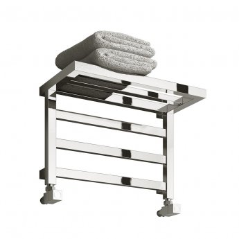 Reina Elvina Designer Heated Towel Rail 350mm H x 500mm W Chrome | Product Image