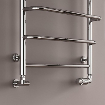 Reina Elvo Designer Heated Towel Rail 660mm H x 530mm W Polished Stainless Steel
