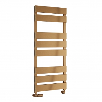 Reina Fermo Flat Panel Heated Towel Rail 710mm H x 480mm W - Copper Satin