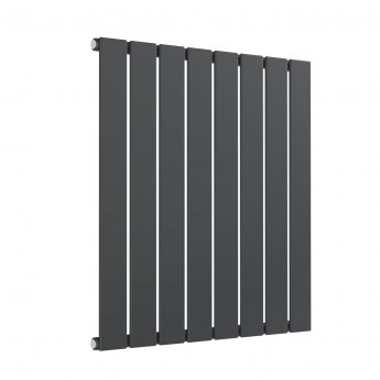 Reina Flat Single Designer Horizontal Radiator 600mm H x 588mm W Anthracite