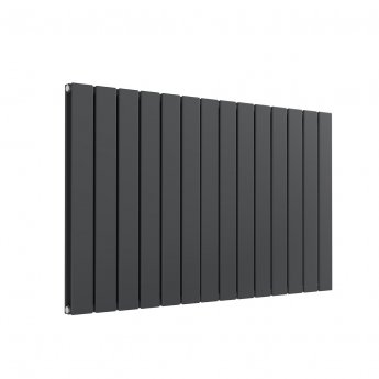 Reina Flat Double Designer Horizontal Radiator 600mm H x 1032mm W Anthracite