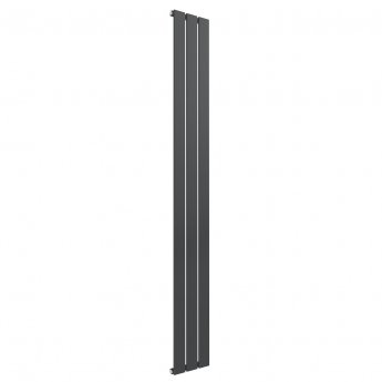 Reina Flat Single Designer Vertical Radiator 1600mm H x 218mm W - Anthracite