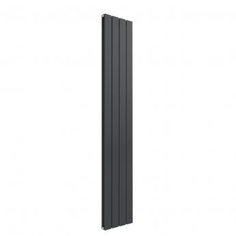 Reina Flat Double Designer Vertical Radiator 1600mm H x 292mm W - Anthracite