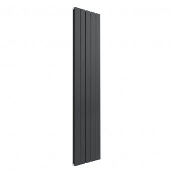 Reina Flat Double Designer Vertical Radiator 1600mm H x 366mm W - Anthracite | Product Image