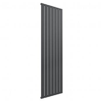 Reina Flat Single Designer Vertical Radiator 1600mm H x 514mm W - Anthracite