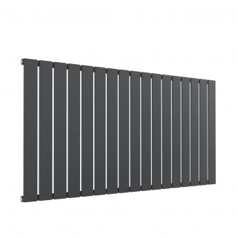 Reina Flat Single Designer Horizontal Radiator 600mm H x 1254mm W Anthracite
