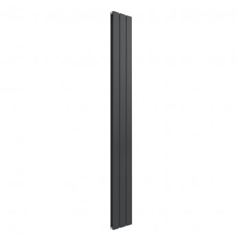 Reina Flat Double Designer Vertical Radiator 1800mm H x 218mm W - Anthracite