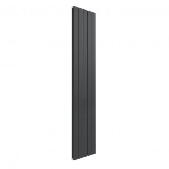 Reina Flat Double Designer Vertical Radiator 1800mm H x 366mm W - Anthracite