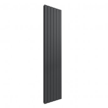 Reina Flat Double Designer Vertical Radiator 1800mm H x 440mm W Anthracite
