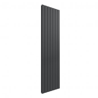 Reina Flat Double Designer Vertical Radiator 1800mm H x 514mm W - Anthracite
