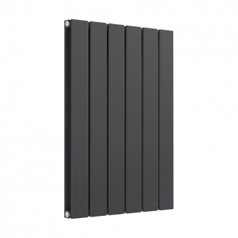 Reina Flat Double Designer Horizontal Radiator 600mm H x 440mm W Anthracite