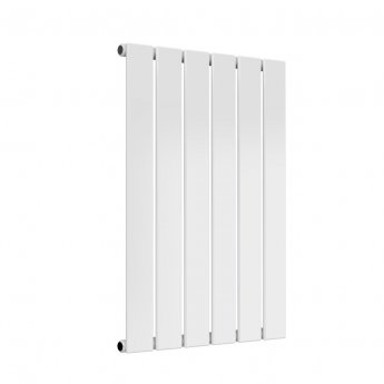 Reina Flat Single Designer Horizontal Radiator 600mm H x 440mm W White