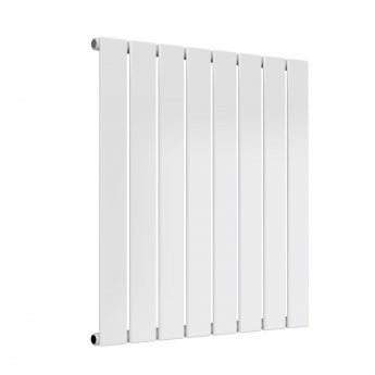 Reina Flat Single Designer Horizontal Radiator 600mm H x 588mm W White