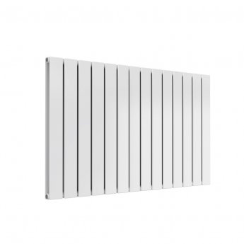 Reina Flat Double Designer Horizontal Radiator 600mm H x 1032mm W White