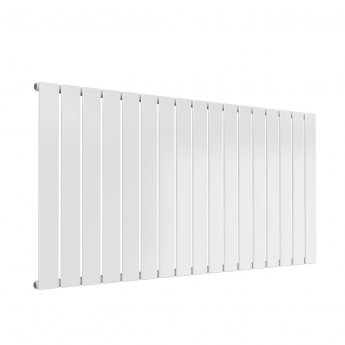 Reina Flat Single Designer Horizontal Radiator 600mm H x 1254mm W White
