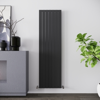 Reina Flat Single Designer Radiator 1800mm H x 514mm W - Anthracite