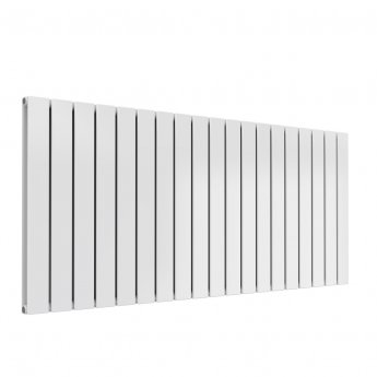 Reina Flat Double Designer Horizontal Radiator 600mm H x 1402mm White