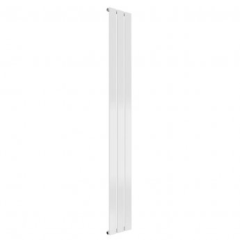 Reina Flat Single Designer Vertical Radiator 1600mm H x 218mm W - White