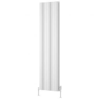 Reina Gio Double Vertical Aluminium Radiator 1800mm H x 470mm W - White | Product Image