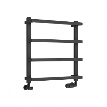 Reina Glora Designer Heated Towel Rail 555mm H x 500mm W - Anthracite | Product Image
