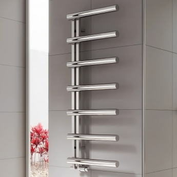 Reina Grosso Designer Heated Towel Rail 850mm H x 500mm W Polished