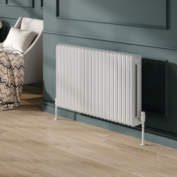 Reina Hedingham White Horizontal Traditional 2-Column Radiator