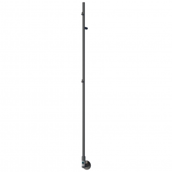 Reina Ines Electric Vertical Towel Rail Bar 1500mm - Brushed Gun Metal | Product Image