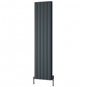 Reina Loco Double Vertical Aluminium Radiator 1800mm H x 470mm W - Anthracite | Product Image