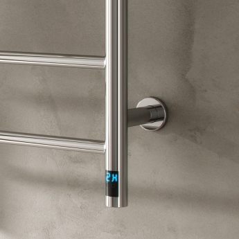 Reina Maira Designer Electric Heated Towel Rail 350mm H x 500mm W - Black | Product Image