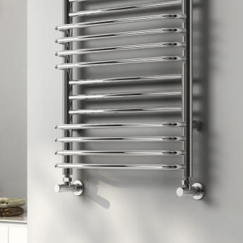 Reina Marco Designer Heated Towel Rail 1100mm H x 500mm W Chrome | Product Image