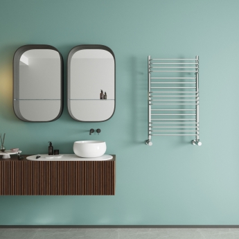 Reina Marco Designer Heated Towel Rail 800mm H x 500mm W Chrome
