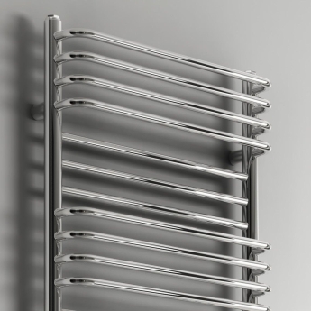 Reina Marco Designer Heated Towel Rail 1100mm H x 500mm W Chrome | Product Image
