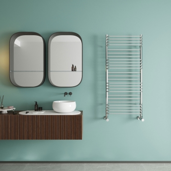 Reina Marco Designer Heated Towel Rail 1100mm H x 500mm W Chrome