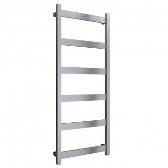 Reina Mina Square Tube Heated Towel Rail 1170mm H x 470mm W Brushed Stainless Steel