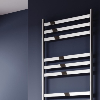 Reina Misa Designer Heated Towel Rail 1450mm H x 530mm W Polished Stainless Steel | Product Image