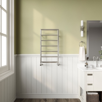 Reina Nardo Designer Heated Towel Rail 813mm H x 450mm W Chrome