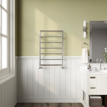 Reina Nardo Designer Heated Towel Rail 813mm H x 550mm W Chrome