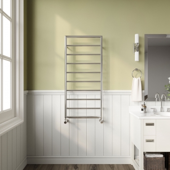 Reina Nardo Designer Heated Towel Rail 1200mm H x 550mm W Chrome