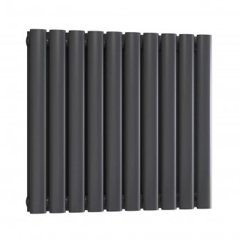 Reina Neva Designer Radiator 550mm H x 590mm W Double Anthracite