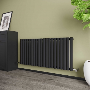 Reina Neva Designer Radiator 550mm H x 1180mm W Single Anthracite