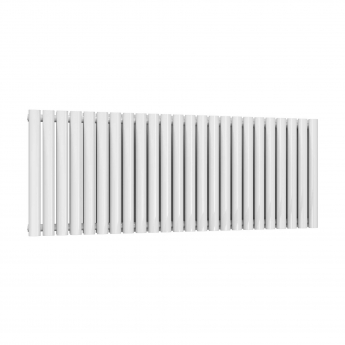 Reina Neva Double Designer Horizontal Radiator 550mm H x 1416mm W White