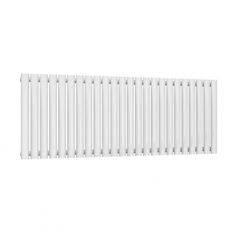 Reina Neva Single Designer Horizontal Radiator 550mm H x 1416mm W White