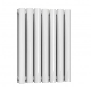 Reina Neva Double Designer Horizontal Radiator 550mm H x 413mm W White