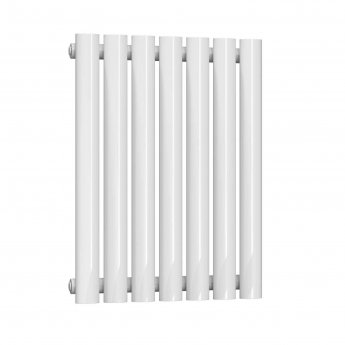 Reina Neva Single Designer Horizontal Radiator 550mm H x 413mm W White