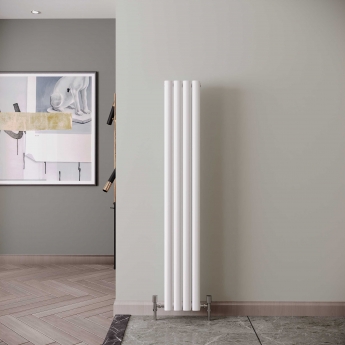 Reina Neva Designer Radiator 1500mm H x 236mm W Double White