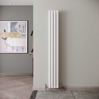 Reina Neva Designer Radiator 1800mm H x 236mm W Single White