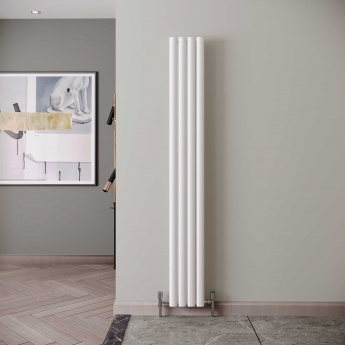 Reina Neva Designer Radiator 1800mm H x 236mm W Double White