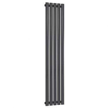 Reina Neva Single Designer Vertical Radiator 1500mm H x 295mm W Anthracite