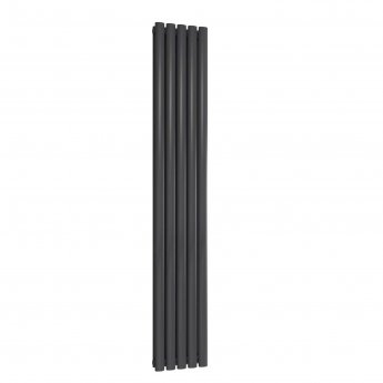 Reina Neva Double Designer Vertical Radiator 1800mm H x 295mm W Anthracite